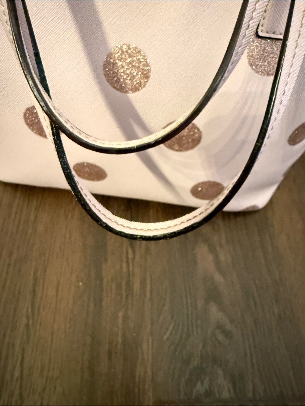 Kate Spade Haven Lane Hani “Plum Dawn” Glitter Polka Dot Tote ✨ - Picture 11 of 11
